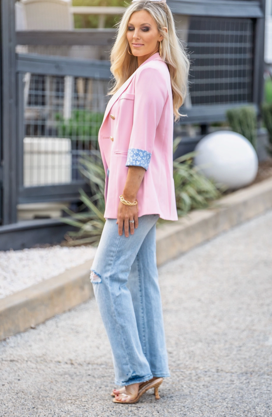 Floral Lined Blazer