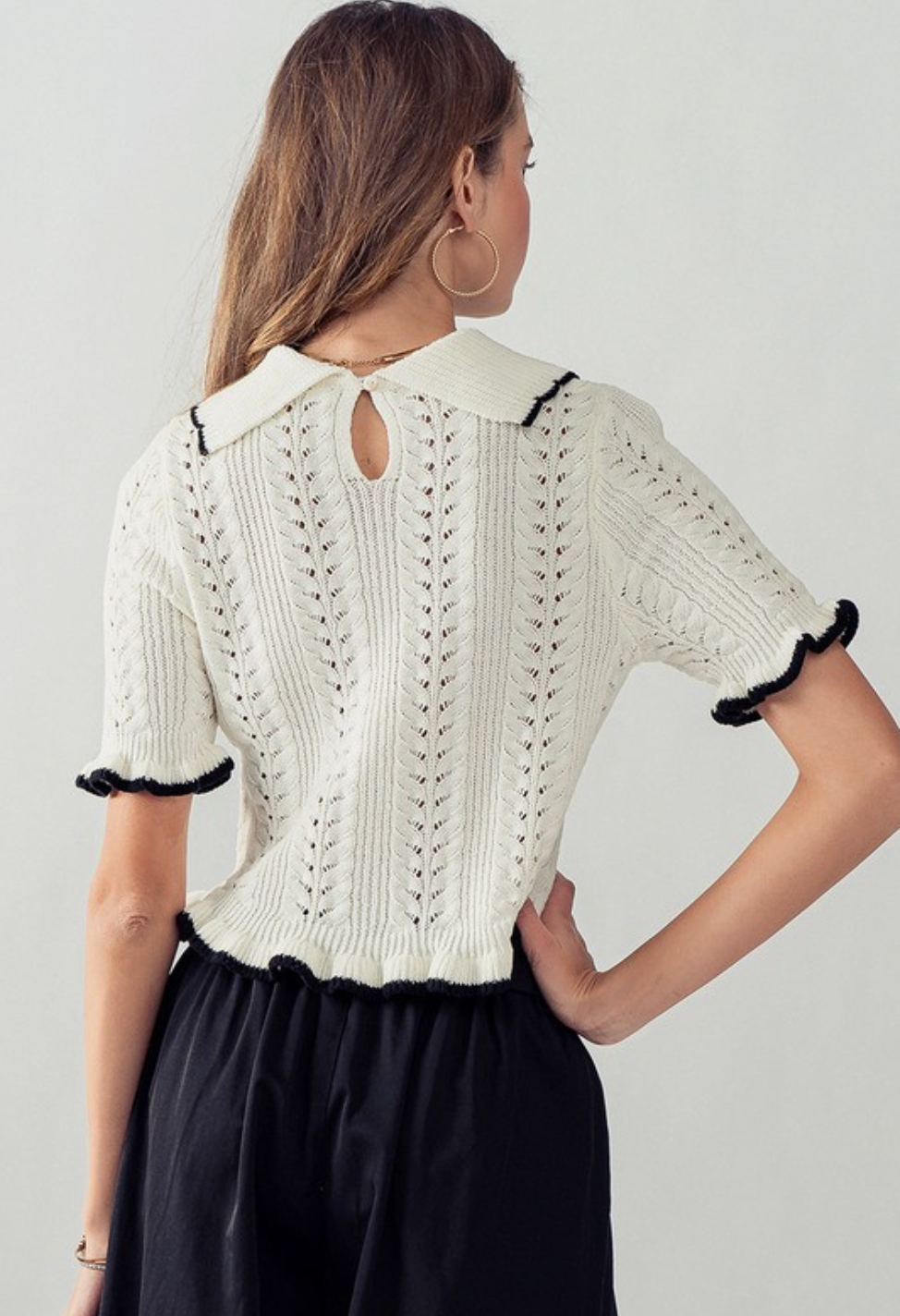 Crochet Knit Blouse